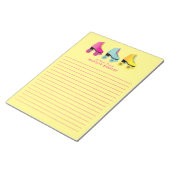 RollerSchaats Retro Skating Briefpapier Notitieblo Notitieblok (Schuin)