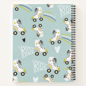 Rollerschaatsen met positieve bevestiging notitieboek (Achterkant)