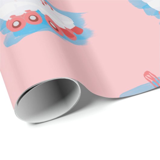 RollerSchaatsen met Waterverf Splash Cadeaupapier (Rol Hoek)