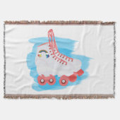 RollerSchaatsen met Waterverf Splash Deken (Voorkant)