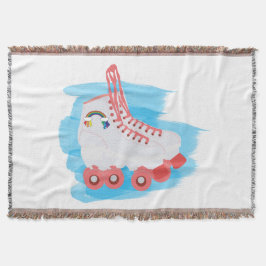 RollerSchaatsen met Waterverf Splash Deken