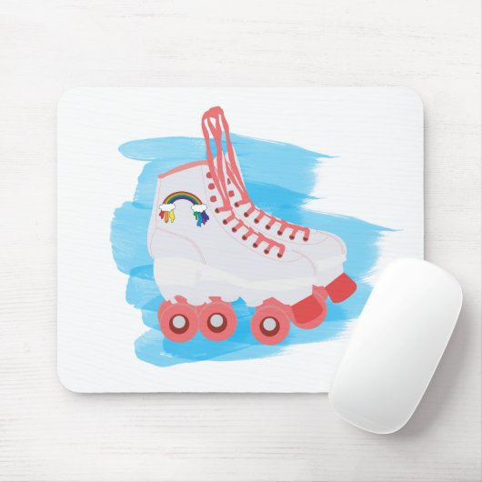 RollerSchaatsen met Waterverf Splash Muismat (Met muis)