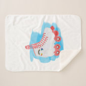 RollerSchaatsen met Waterverf Splash Sherpa Deken (Voorkant (horizontaal))