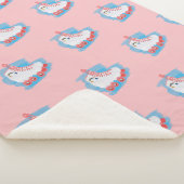 RollerSchaatsen met Waterverf Splash Sherpa Deken (3/4)