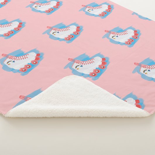 RollerSchaatsen met Waterverf Splash Sherpa Deken (3/4)