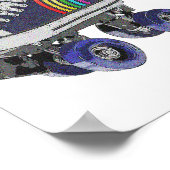 RollerSchaatsen Retro Poster (Hoek)