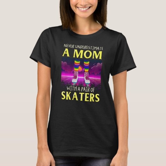 RollerSchaatsen Rollerskating Eighties Outfit 70s  T-shirt (Voorkant)
