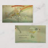 Rollerskate bunny ice old  visitekaartje (Voorkant / Achterkant)