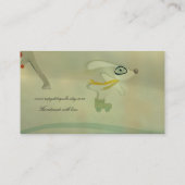 Rollerskate bunny ice old  visitekaartje (Achterkant)