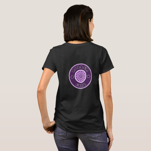 Rollerskate Girl T-Shirt (Achterkant volledig)