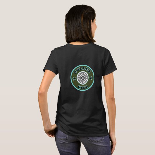 Rollerskate Girl T-Shirt (Achterkant volledig)
