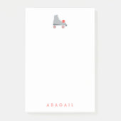 Rollerskate - Koraal Post-it® Notes (Voorkant)