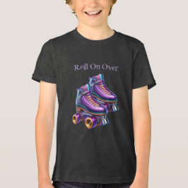 Rollerskate verjaardagsfeestje Tri-Blend shirt