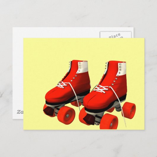 Rollerskaten Briefkaart (Voorkant / Achterkant)