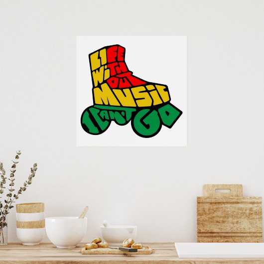 Rollerskaten Poster (Keuken)