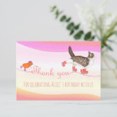 Rollerskaterende huisdieren dank je kaart (klein) (Staand voorkant)