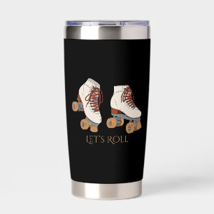 Rollerskates Geïsoleerde Tumbler Drinkbeker