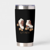 Rollerskates Geïsoleerde Tumbler Drinkbeker (Achterkant)