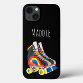 Rollerskates retro-tachtigheden Case-Mate iPhone case (Achterkant)