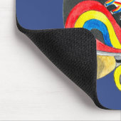 Rollerskates retro-tachtigheden muismat (Hoek)