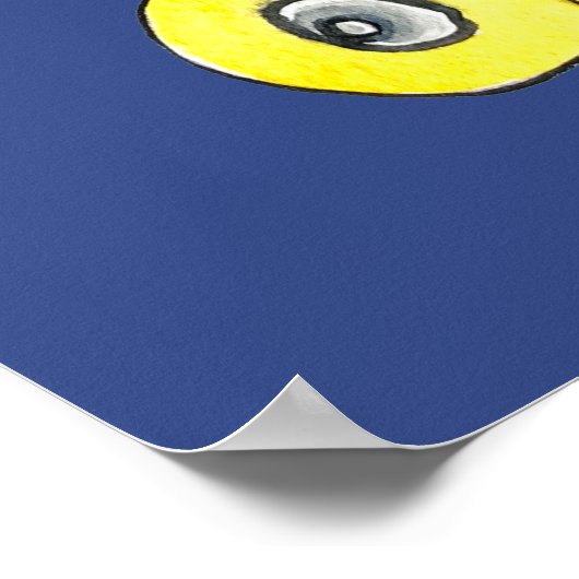 Rollerskates retro-tachtigheden poster (Hoek)