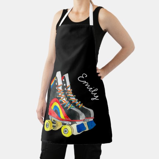 Rollerskates retro-tachtigheden schort (Insitu)