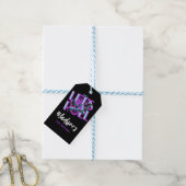 Rollerskates Sweet 16 Thema Verjaardagsfeestje Cadeaulabel (Met Touw)