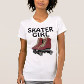 Rollerskating dames T-shirts, SKATER MEISJE T-shirt (Voorkant)