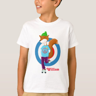 Rollerskating Fox T-shirt