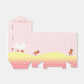 Rollerskating hond & cavia partij gunsttas bedankdoosjes (Uitgevouwen)