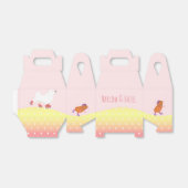 Rollerskating hond & cavia party gunst box bedankdoosjes (Uitgevouwen)