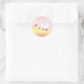 Rollerskating hond & cavia rond stickers (Tas)