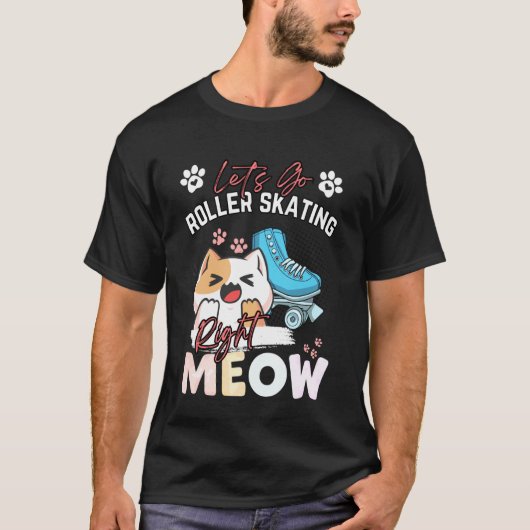 Rollerskating Katten Inline Skaten Rollerblades Ro T-shirt (Voorkant)