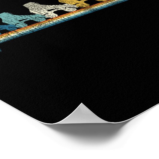 Rollerskating Retro Roller Schaats 1970S Retro Poster (Hoek)