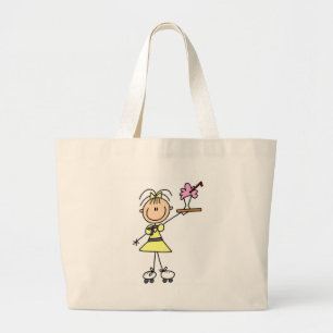 Rollerskating Waitress Grote Tote Bag