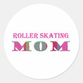 RollerSkatingMam Ronde Sticker (Voorkant)