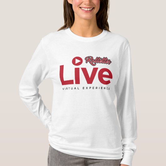 Rollettes beleven virtuele live hoes met lange lev t-shirt (Voorkant)