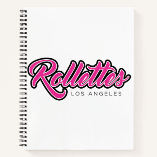 Rollettes notebook roze logo notitieboek