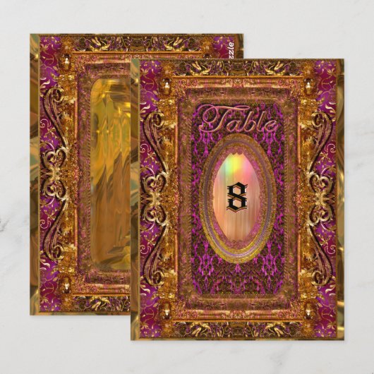 Rollhurst Victoriaans Kaart tabelnummer (Voorkant / Achterkant)