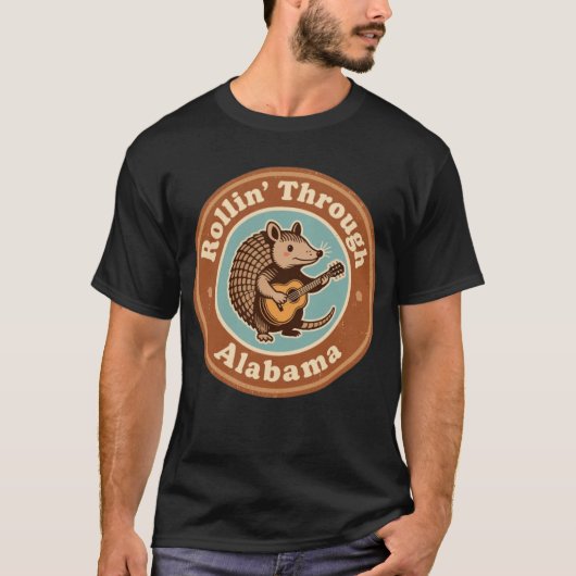  Rollin Door Alabama Armadillo Grappig T-shirt (Voorkant)