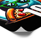 Rollin in 10 Bowling Birthday Party 10th Birthda Poster (Hoek)