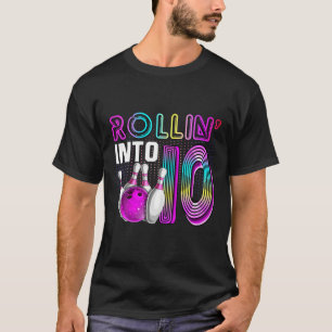 Rollin in 10 Bowling Birthday Party 10th Birthda T-shirt