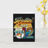 Rollin In 12 Bowling Verjaardagsfeestje 12e Verjaa Kaart (Gele Bloem)