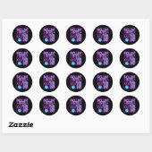 Rollin in 13 Bowling Bowler 13e verjaardag Ronde Sticker (Vel)