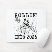 Rollin 'In 2026 Wasbeer-Vuilcontainerbrand Grappig Muismat (Met muis)
