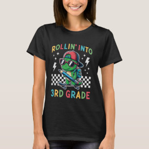 Rollin In 3e Graad Dinosaurus Kind Klaar Voor Derd T-shirt