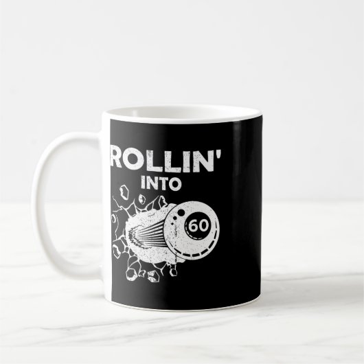 Rollin In 60 Biljart 60ste Verjaardag Vlammende Bi Koffiemok (Links)