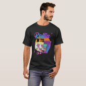 Rollin' in 7 Rollerschaatsen 7th Birthday Pa T-shirt (Voorkant volledig)