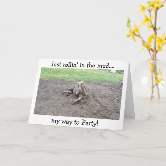 ROLLIN' IN DE MODDER / HET VIEREN VAN "UW VERJAARD KAART (Gele Bloem)