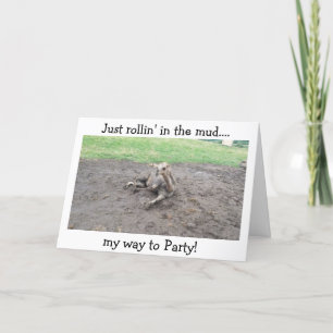 ROLLIN' IN DE MUD/VERSNELT "UW BRITHDAY!" KAART